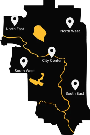 Calgary map